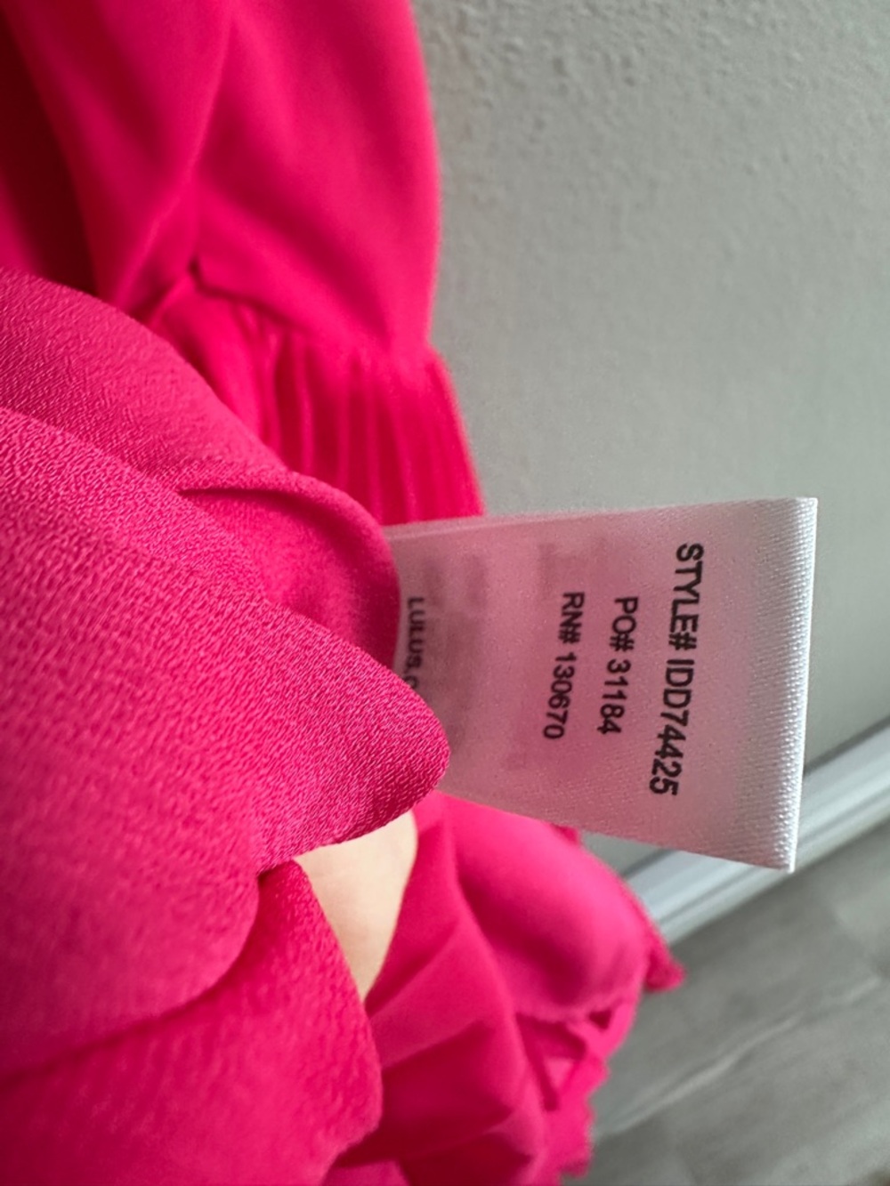 NWT Lulu's Pink Pleated Wrap Midi Dress Medium - Picture 12 of 14